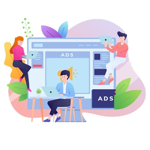 paid advertisement tools vector
